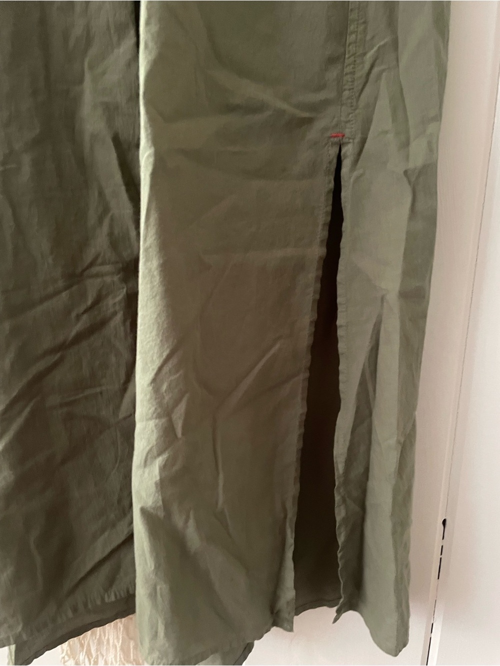Xirena Button-Front Shirtdress in Olive Green NWT oversized size xs - Picture 4 of 8